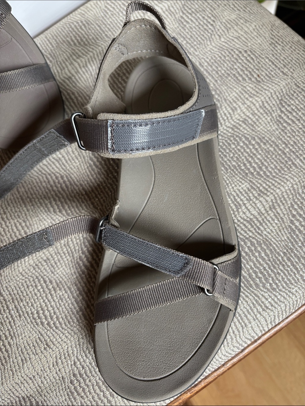 Teva Verra Sport Taupe Adjustable Strap Sandals Size 6 - Picture 4 of 8